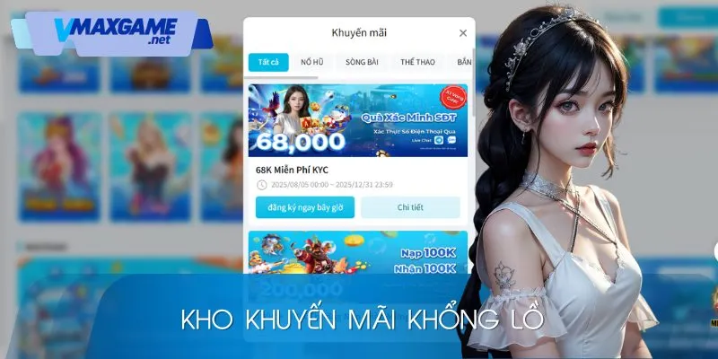 vmax game khuyến mại