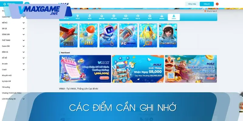 đăng nhập lưu ý