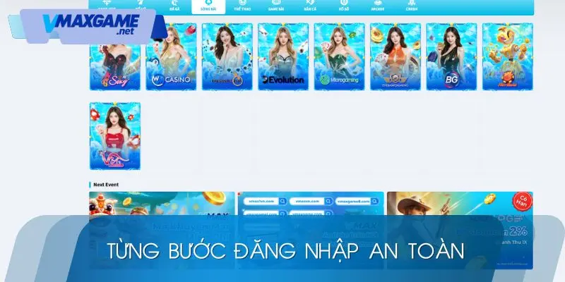 đăng nhập thao tác