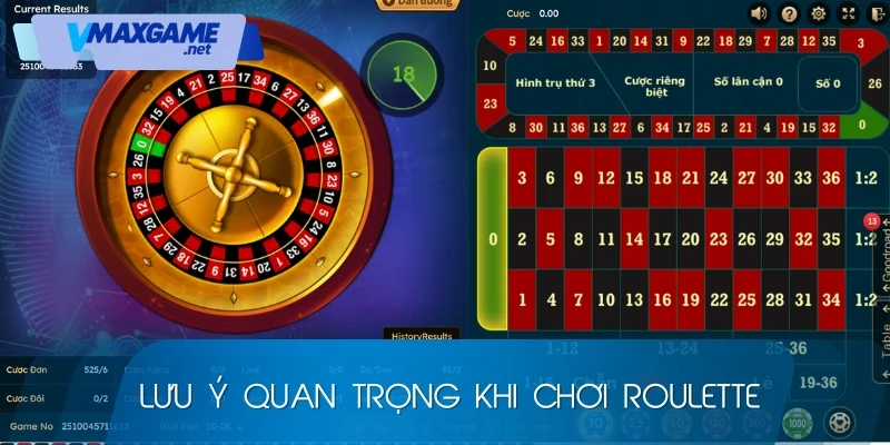 kinh nghiệm cược roulette lưu ý