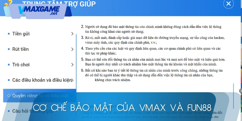 so sánh vmax với fun88 bảo mật