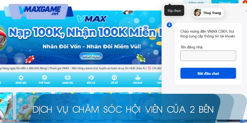 so sánh vmax với fun88 dịch vụ chăm sóc