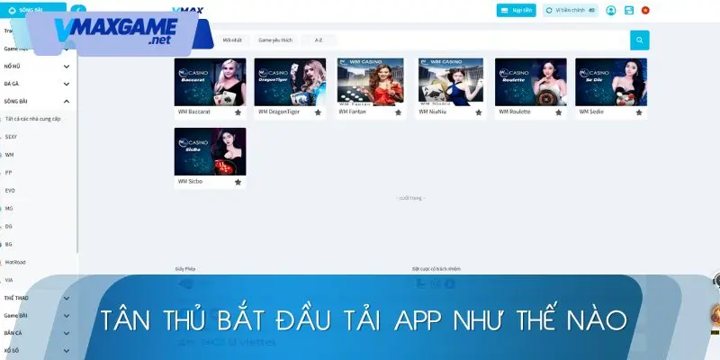 tải app tân thủ bắt đầu