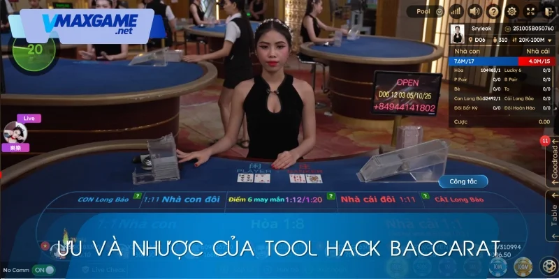 tool hack baccarat ưu và nhược